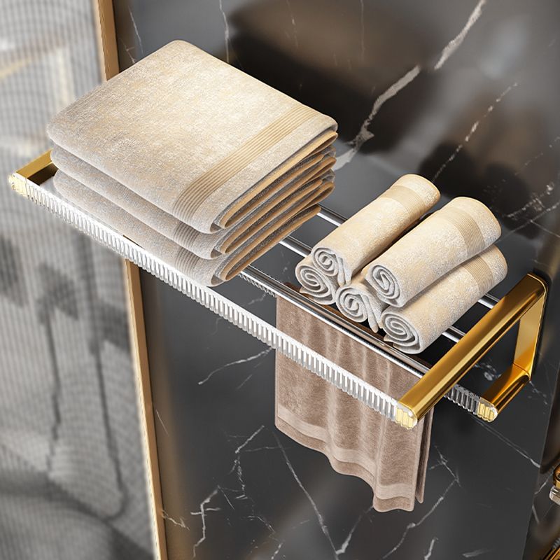 Metal and Acrylic Bathroom Accessory Set Transparent Bathroom Hardware