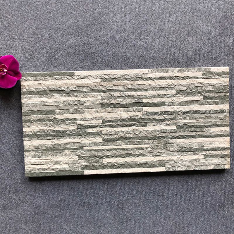 Modern Style Wall Tile Stacked Stone Texture Straight Edge Waterproof Wall Tile