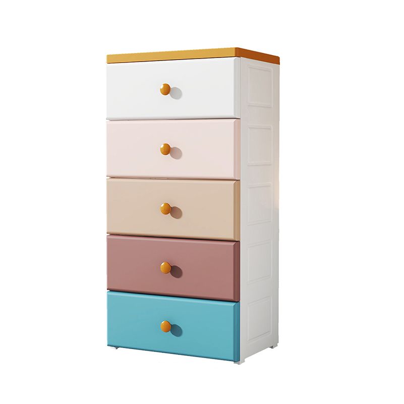 Plastic Dresser for Kids Nordic Rectangle Kids Vertical Dresser