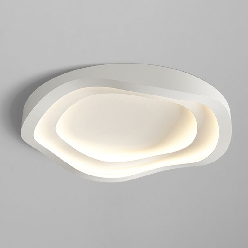 Nordic Ceiling Light Fixture White LED Flush Mount for Bedroom