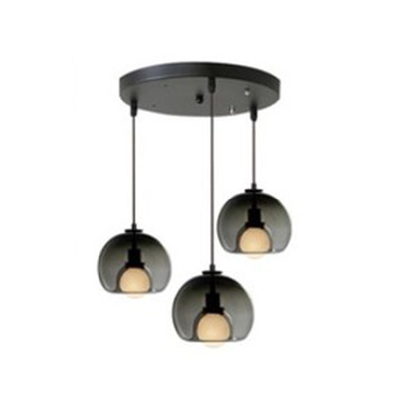 Industrial Hanging Lamps 3 Light Cluster Pendant for Kitchen Restaurant