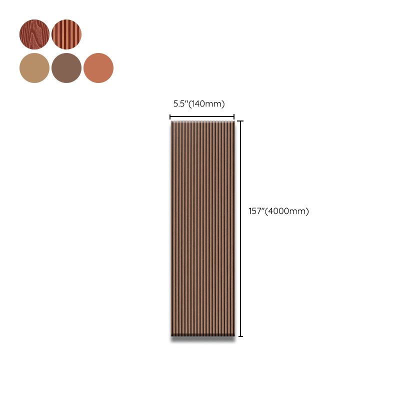 Waterproof Engineered Hardwood Flooring Medium Wood Click-Locking for Patio Garden