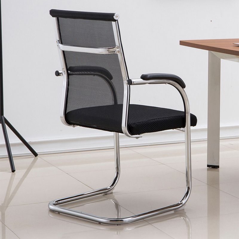 Modern Black Metal Conference Chair with Mid Back and Hight Back Home Office Chair