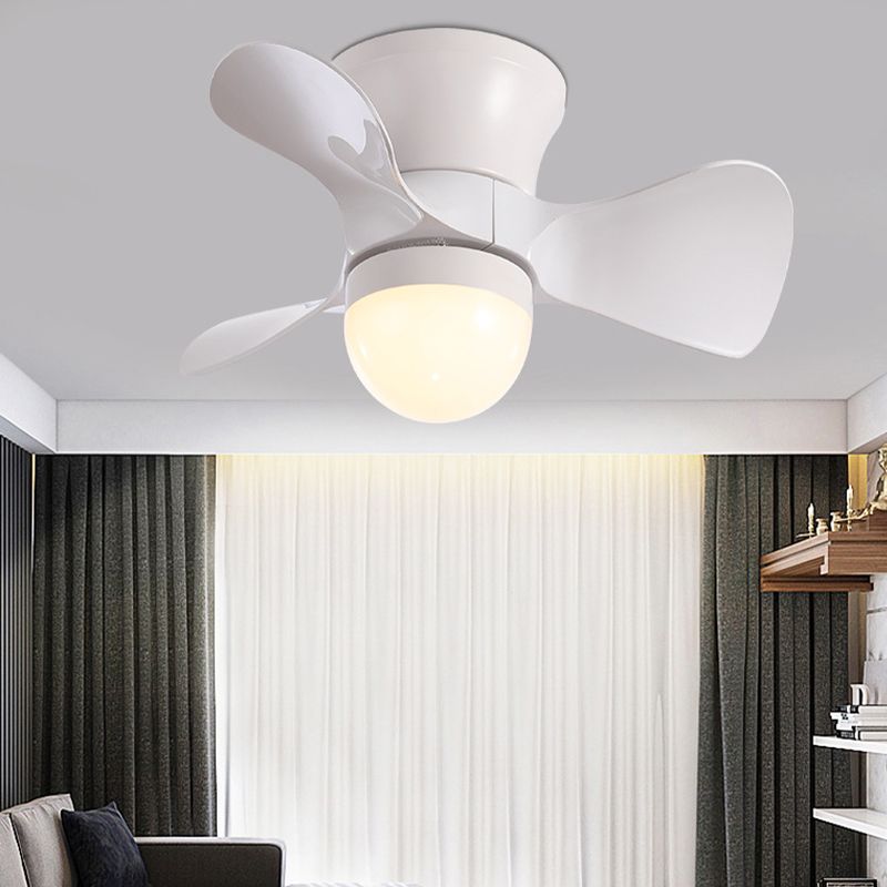 Nordic Style Ceiling Fan Lamp LED Round Shape Ceiling Fan Light for Children's Room