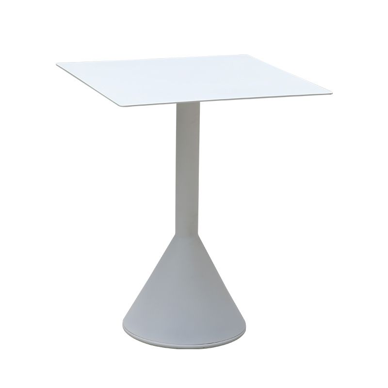 Metal Dining Table Contemporary Bistro Table - 23.62"L x 23.62"W x 29.13"H