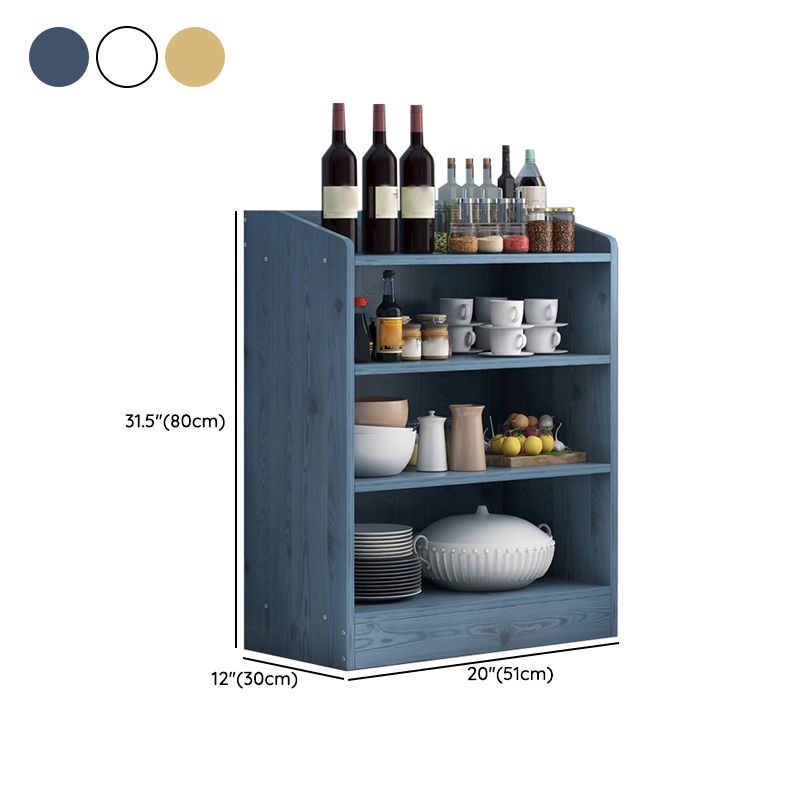 Contemporary Kitchen Dining Server Open Storage Buffet Server Cabinet