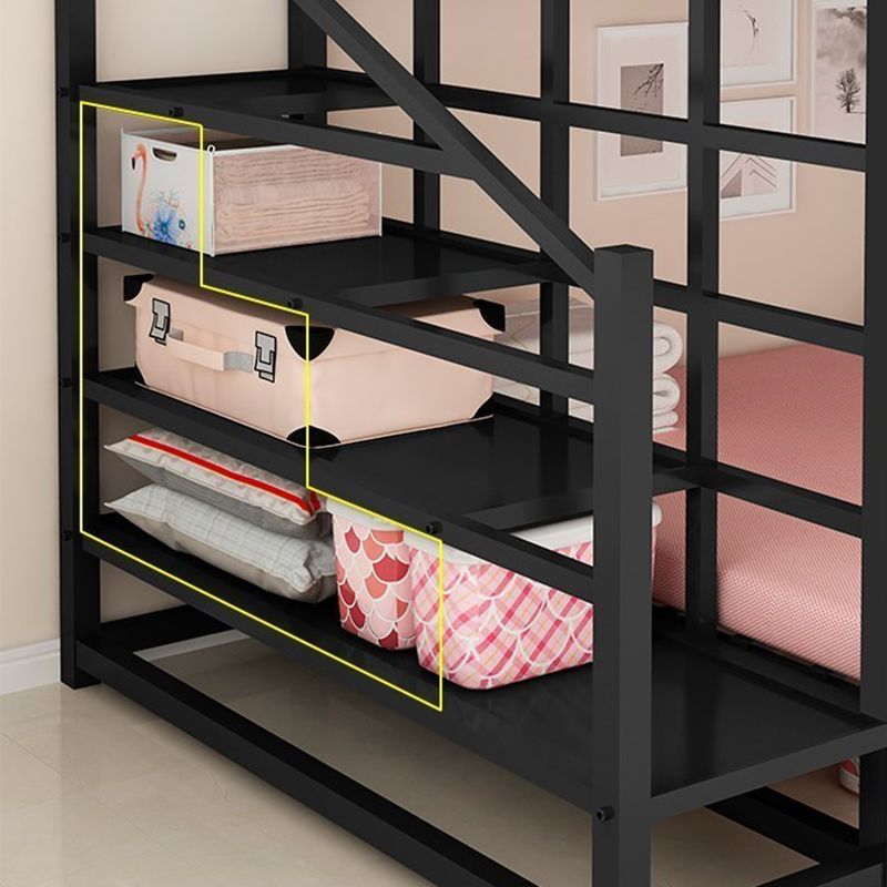 Contemporary No Theme Bunk Bed/Loft Bed in Iron with Guardrails