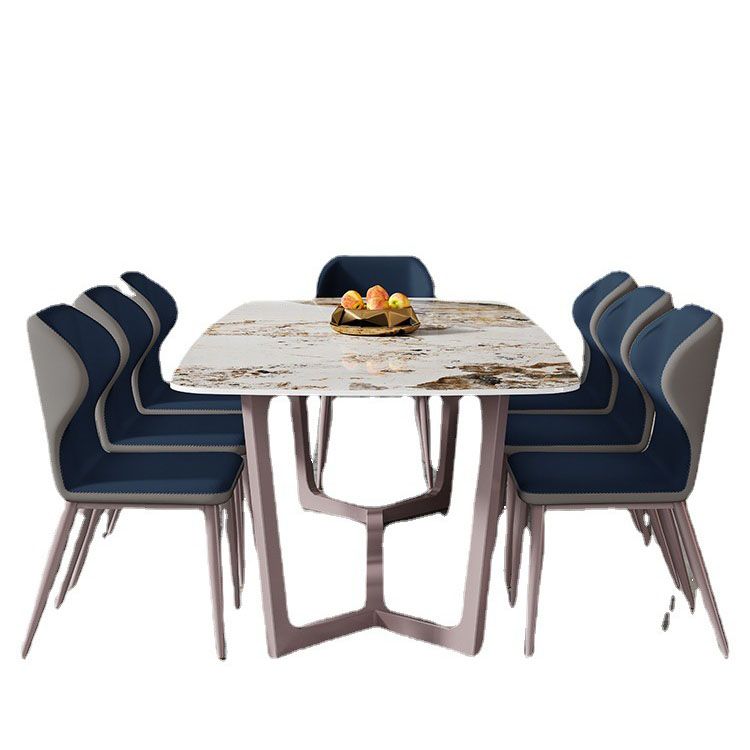 Nordic 1/6/7/8 Pieces Dining Set Sintered Stone Dining Table Set for Home