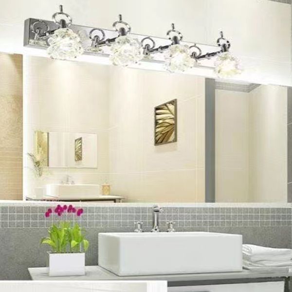 Modern Style Flower Shape Sconce Lamp Glass Wall Lights for Bathroom