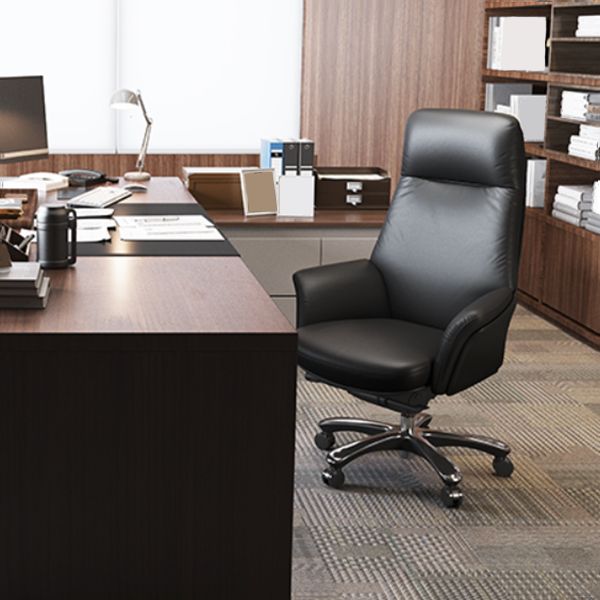 Contemporary Swivel Executive Chair Height-adjustable Managers Chair for Office