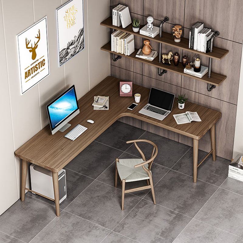 Contemporary Style Wood Office Desk Rectangular Shape Task Desk with Leg