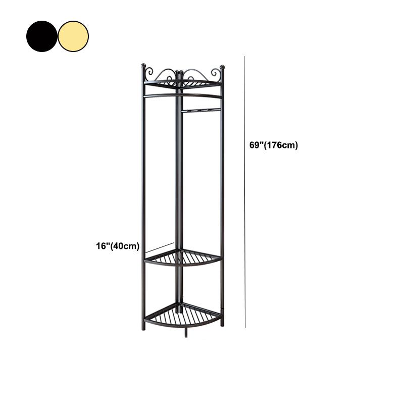 Contemporary Hall Stand Metal Storage Free Standing Coat Hanger Entryway Kit