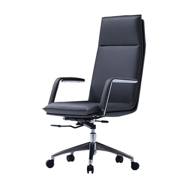 Modern Style Swivel Executive Chair Leather Tilt Mechanism Office Chair