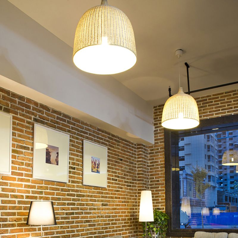 Modern Rattan Hanging Light Simplicity Pendent Lighting Fixture for Restaurant