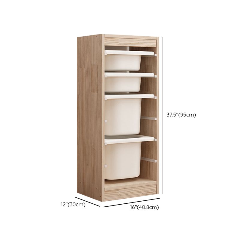 Contemporary Solid Wood Chip Resistant Standard Kids Bookcase