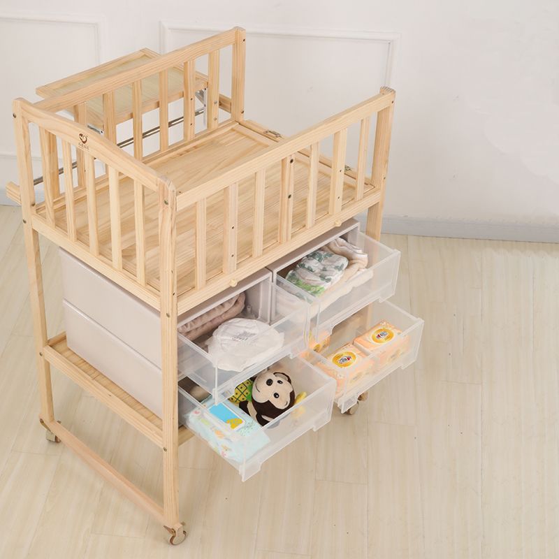 Wooden Baby Changing Table Changing Table with Storage Changing Table