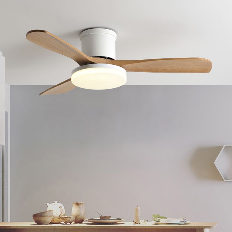 Geometry Metal Ceiling Fan Light Kids Style 1-Light Ceiling Fan Lamp for Living Room