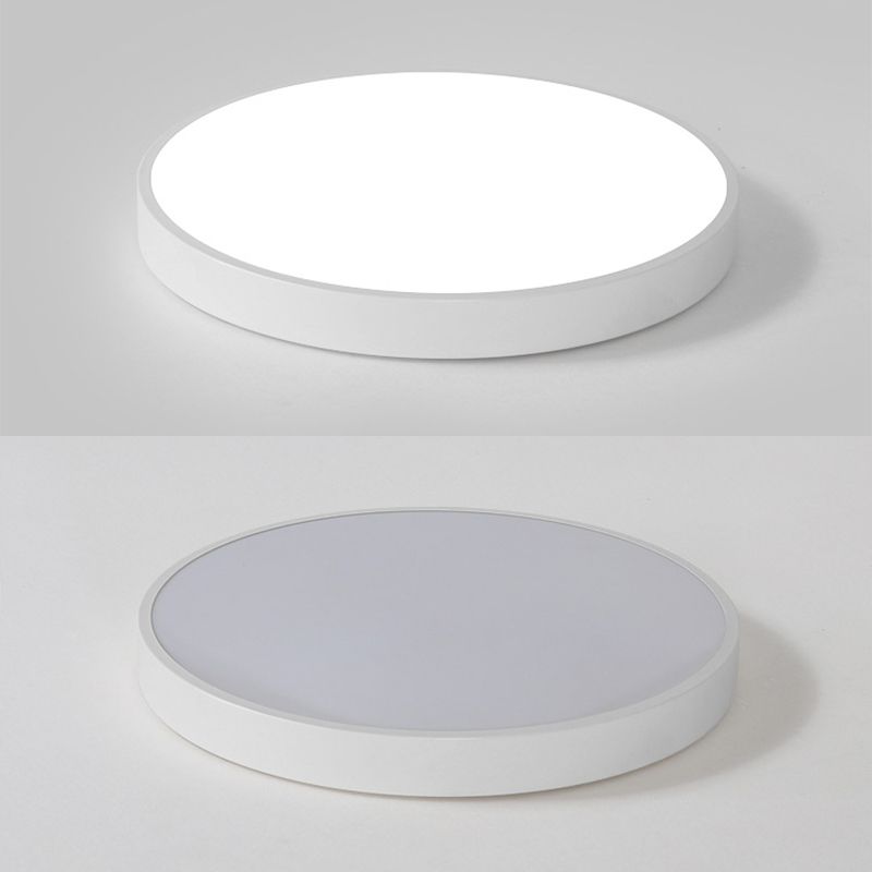 Nórdico Macaron Metal LED Ceiling Flushmount con Acrílico Sombra para la habitación de los niños