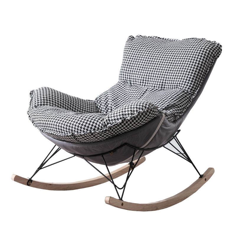 Modern Glider Chair Ottoman Rocking Chair with Removable Cushions