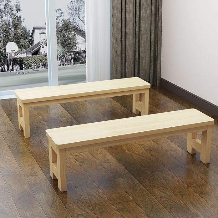 11.8" Wide Modern Entryway and Bedroom Bench Solid Wood Pine Bench with Legs