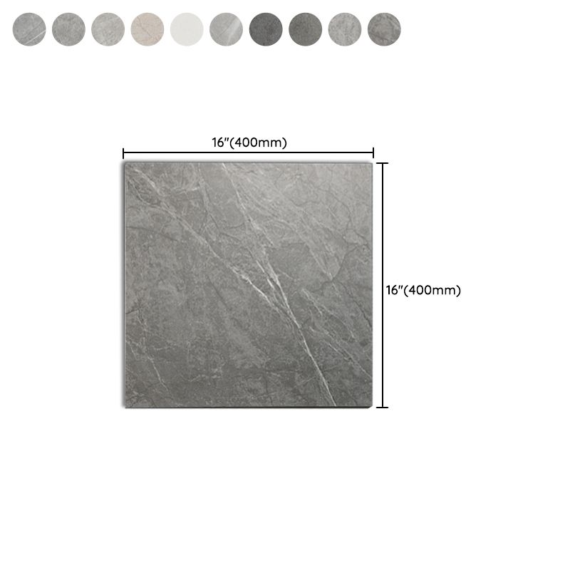 Square Wall and Floor Tile Straight Edge Pure Color Wall and Floor Tile