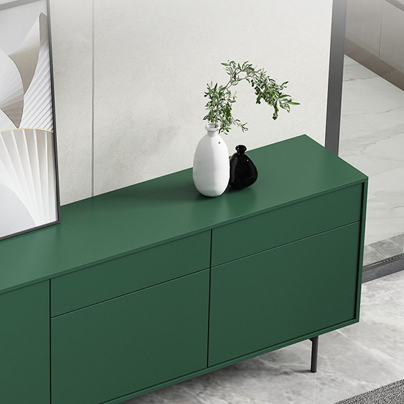 Modern Wooden Storage Sideboard Rectangle Sideboard Cabinet with Drawers and Doors