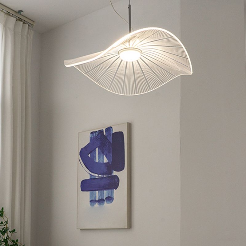 1 Light Unique Hanging Lighting Modern Style Metal Hanging Lamp for Bedroom