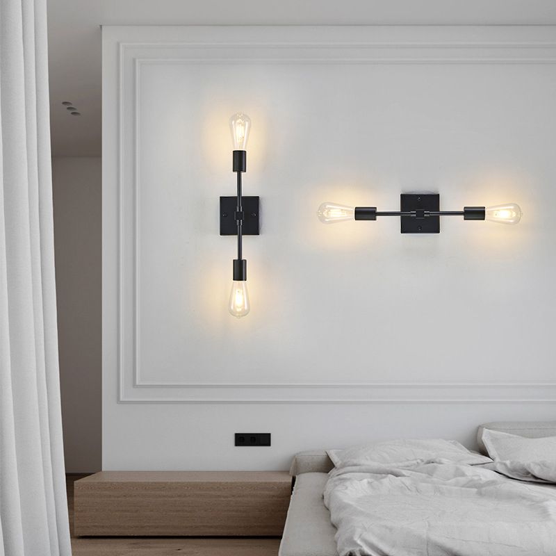 Modern Metal Wall Sconce Linear Shape Vanity Lamp for Bathroom