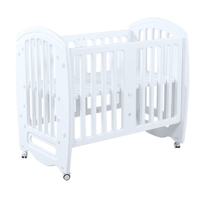 Adjustable Height Movable Crib Modern Plastic 4-In-1 Convertible Crib