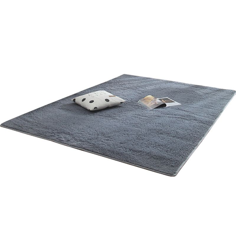 Rapis de couleur unie scandinave Tapis de couleur en fausse en laine Multi couleurs Tymage résistant au tapis sans glissement lavable pour chambre à coucher