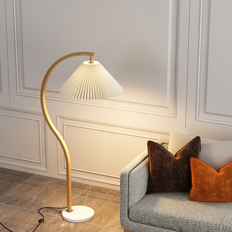 Floor Light Minimalist Style Fabric Floor Lamp for Living Room