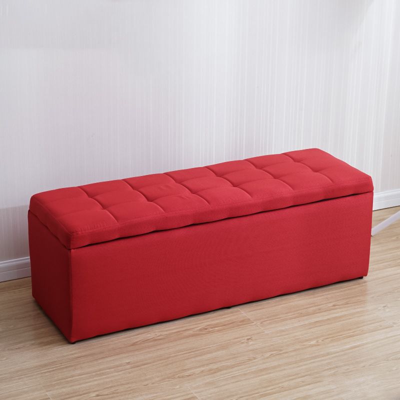 Modern Upholstered Entryway Bench 15.7" W Cushioned Ottoman Bench