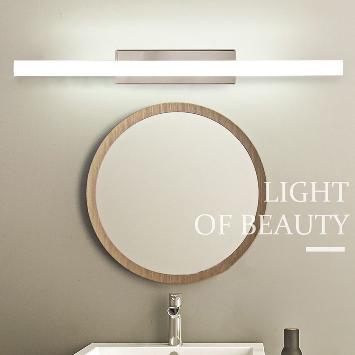 Luz ajustable Minimalismo moderno Tocador de baño Luz lineal LED LEDLIC LUCHENES EN CROME