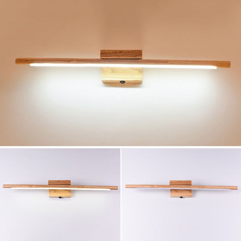 Modernism Bath Bar Vanity Lighting LED Wood Light for Bathroom