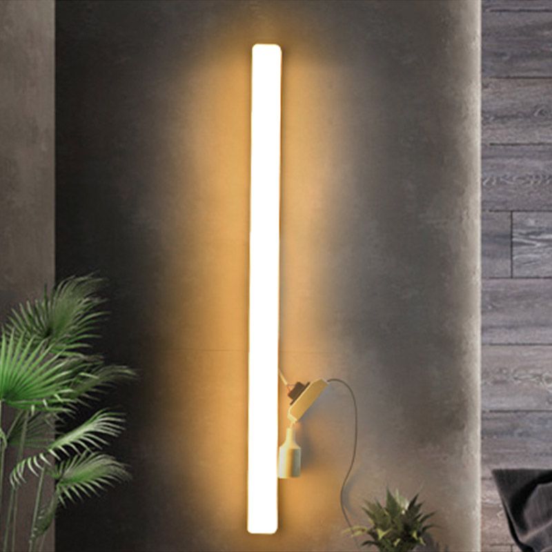 Modern Plastic Vanity Light Strip 1 Light Mirror Light in White for Bathroom