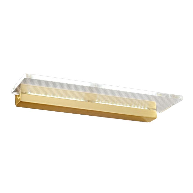 Contemporary Bath Bar Vanity Lighting Golden LED Light for Bathroom