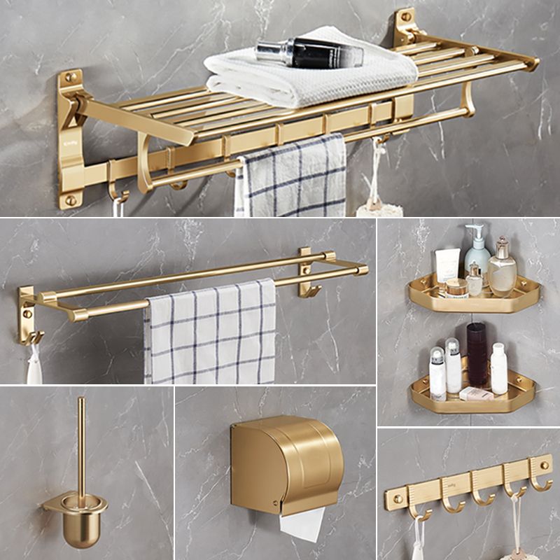 Modern Metal Bathroom Hardware Set Gold Bathroom Accessories Hardware Set