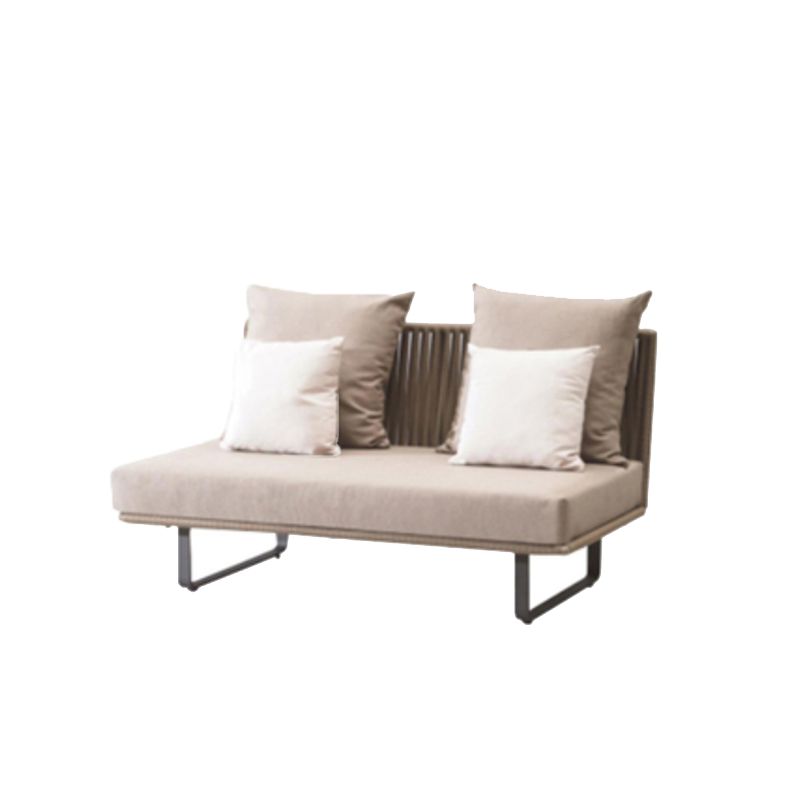 Metal Outdoor Patio Sofa Modern Style Minimalist Villa Patio Sofa