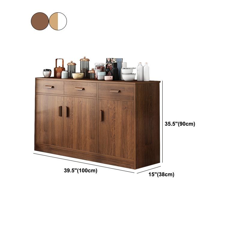 Engineered Wood Sideboard with Drawers Modern Kitchen Buffet Sideboard