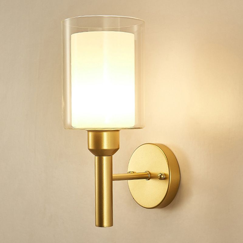 Modern Simple Iron Vanity Light Cylinder Shape Vanity Lamp for Shower Room