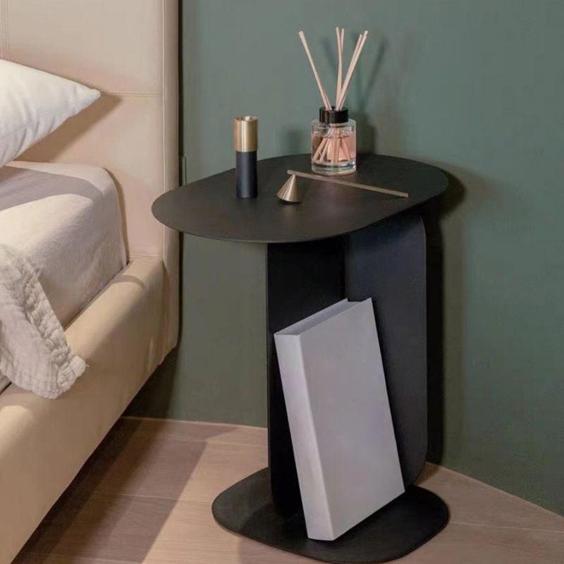 Contemporary Accent Table Nightstand Antique Finish Nightstand