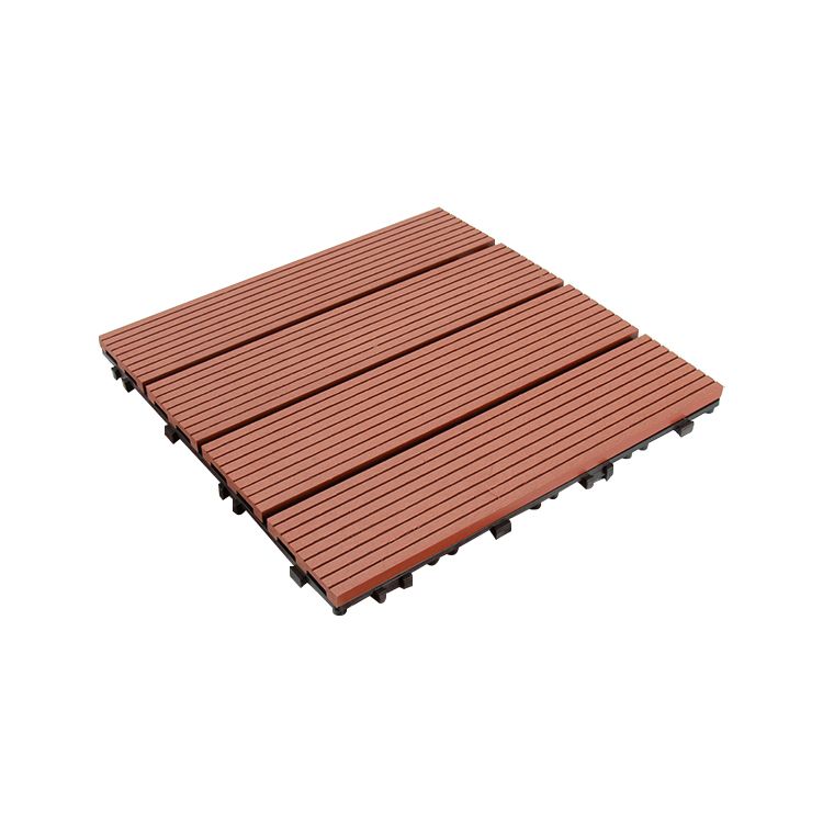 Interlocking Deck Tile Solid Color Water-Resistant Composite Deck Tile Kit