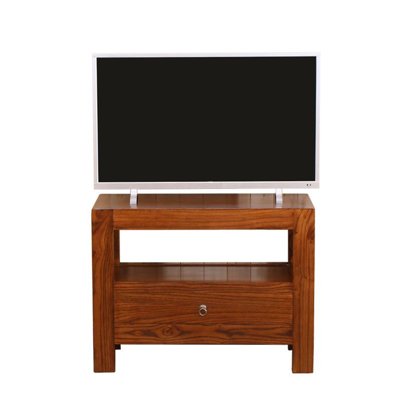 Asian Elm TV Cabinet Natural/Brown/Walnut Living Room TV Stand with Storage