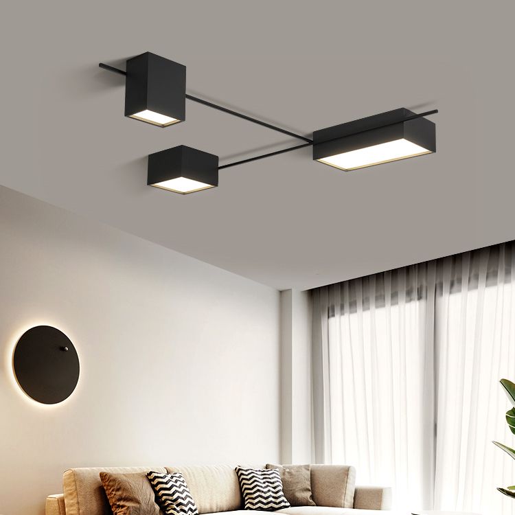 Square Flush Mount Ceiling Light Fixtures Modern Flush Mount Ceiling Light