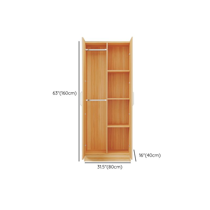 Contemporary Style Wardrobe Armoire Wood Wardrobe Cabinet With Doors