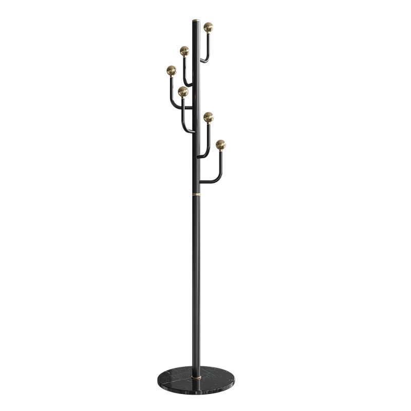 Modern Stainless Steel Hall Stand Marble Base Entry Hall Tree