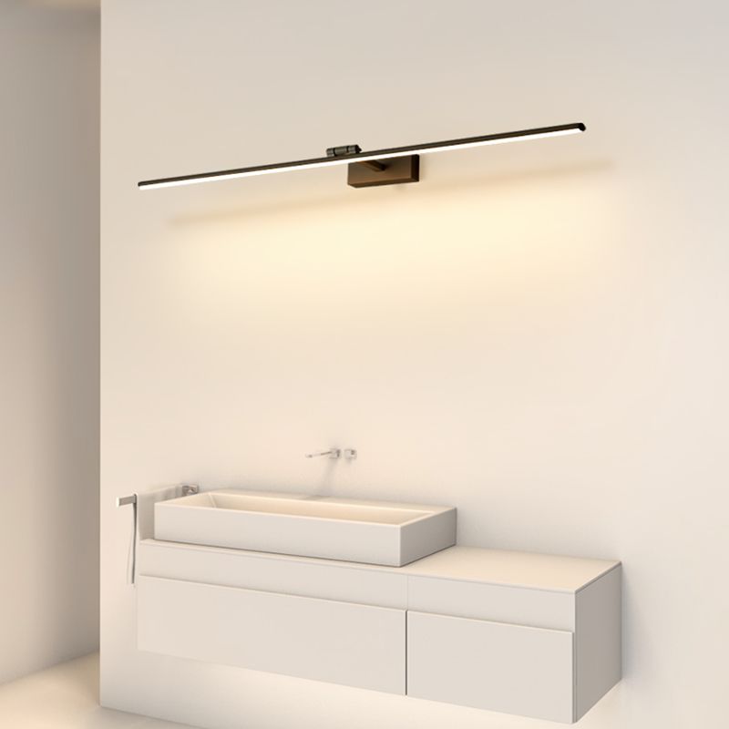 Modern Minimalist Style Linear Wall Mounted Vanity Lights Aluminum Vanity Wall Sconce for Bathroom