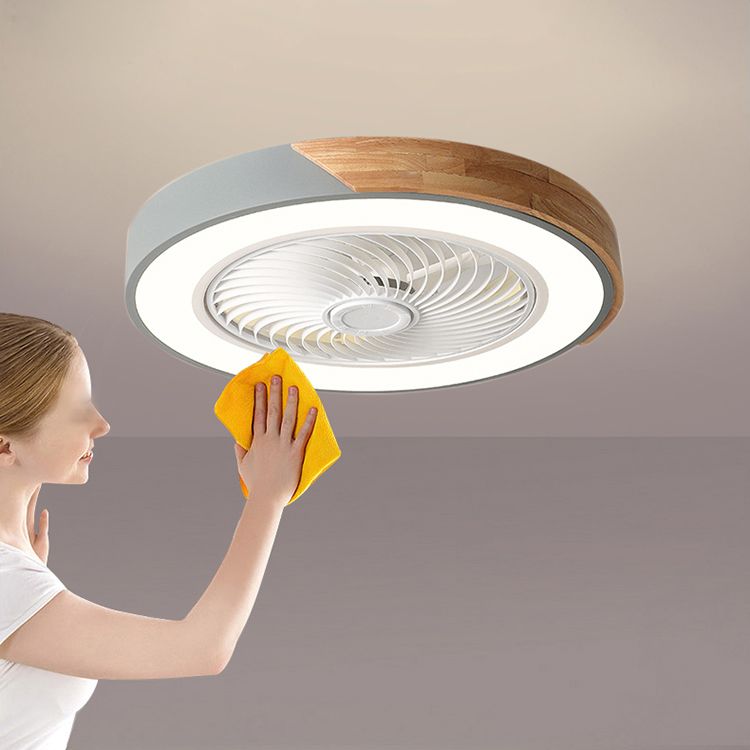 Ventils de plafond circulaires en fer forgé de macaron à LED nordique moderne avec de l'ombre acrylique