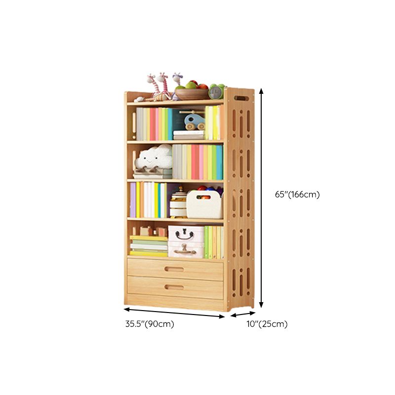 Nordic Style Standard Kids Bookcase Home Freestanding Rectangle Standard Bookcase