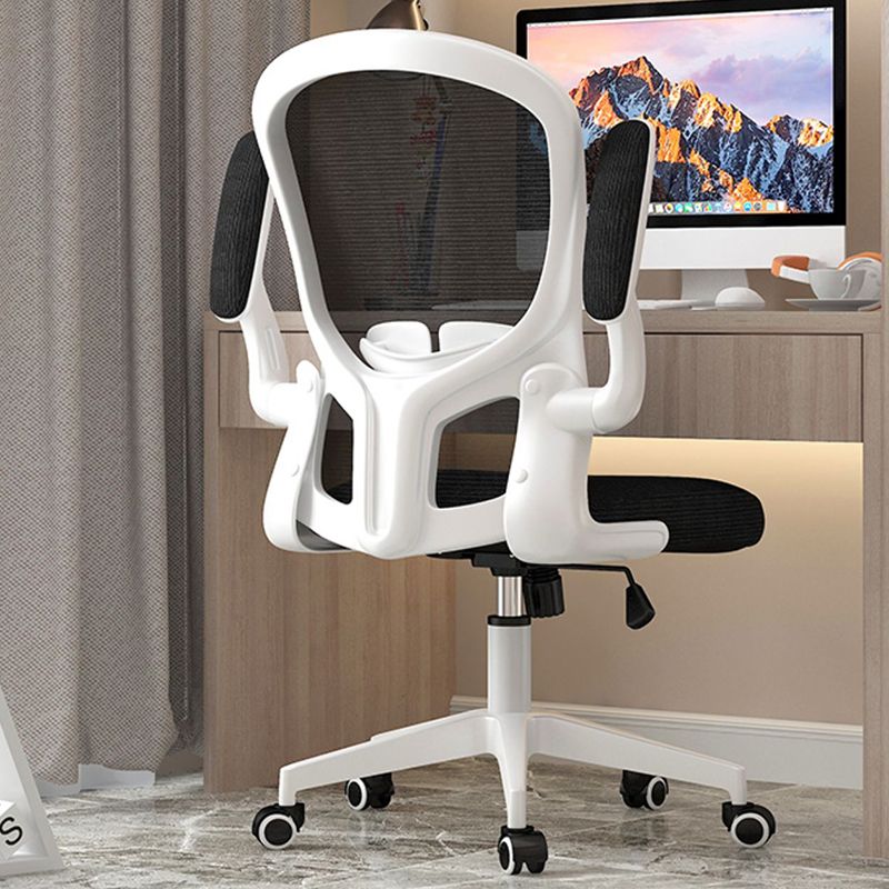 Modern Padded Arms Conference Chair Mesh-back Desk Chair for Office